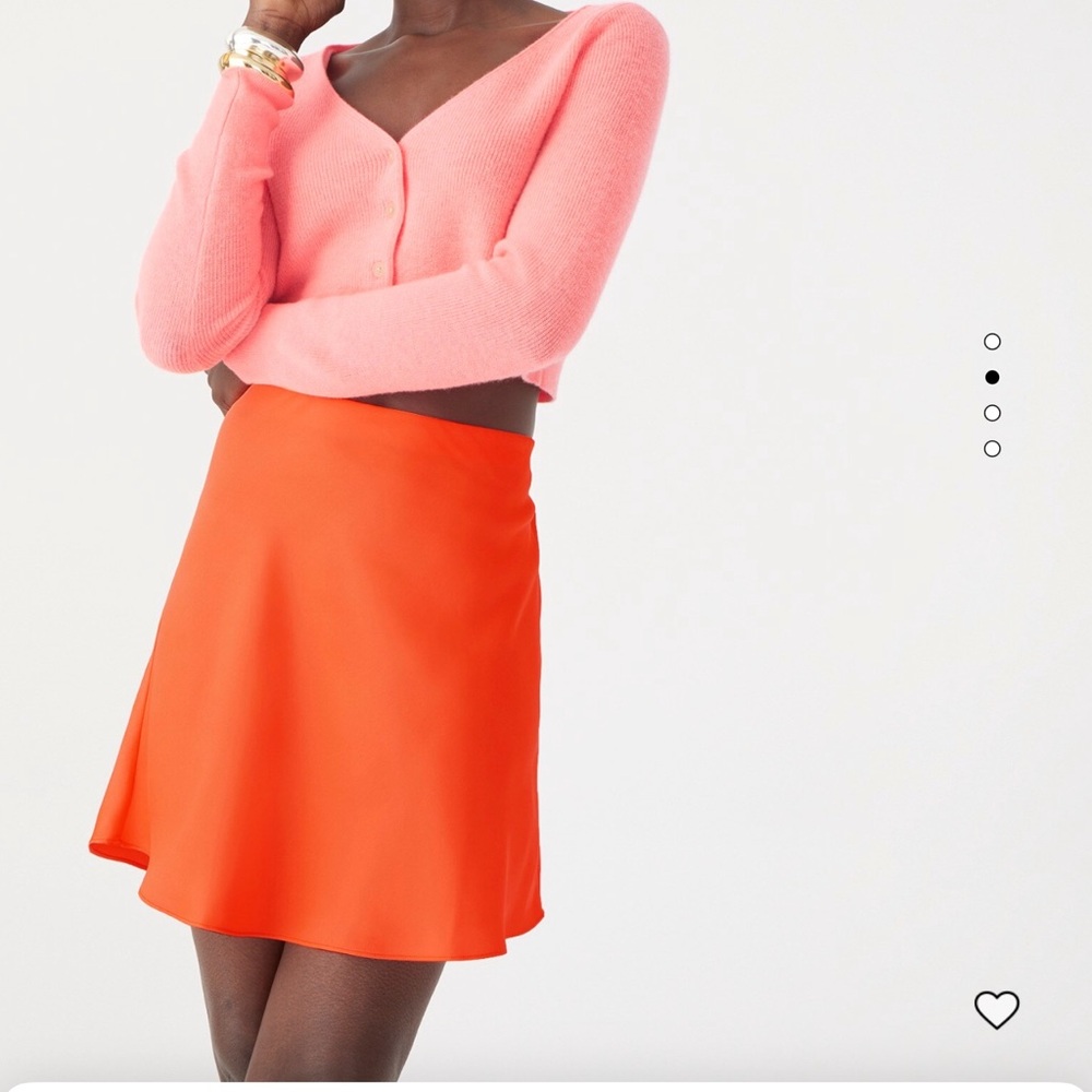 J. Crew Bright Orange Mini Skirt